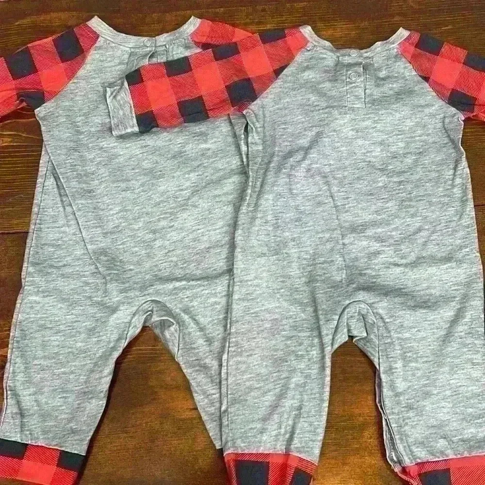 Matching Christmas Jammies | 3-6 Month Christmas Jammies | Twin Bundle! - Picture 6 of 6